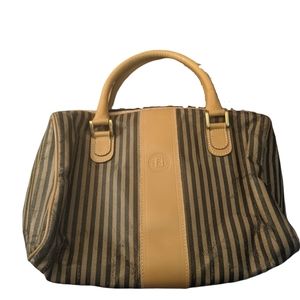 Vintage FENDI Striped Purse, As Is